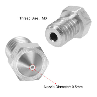 Harfington 3D Printer Nozzle, Replacement for V5 V6 Extruder Print