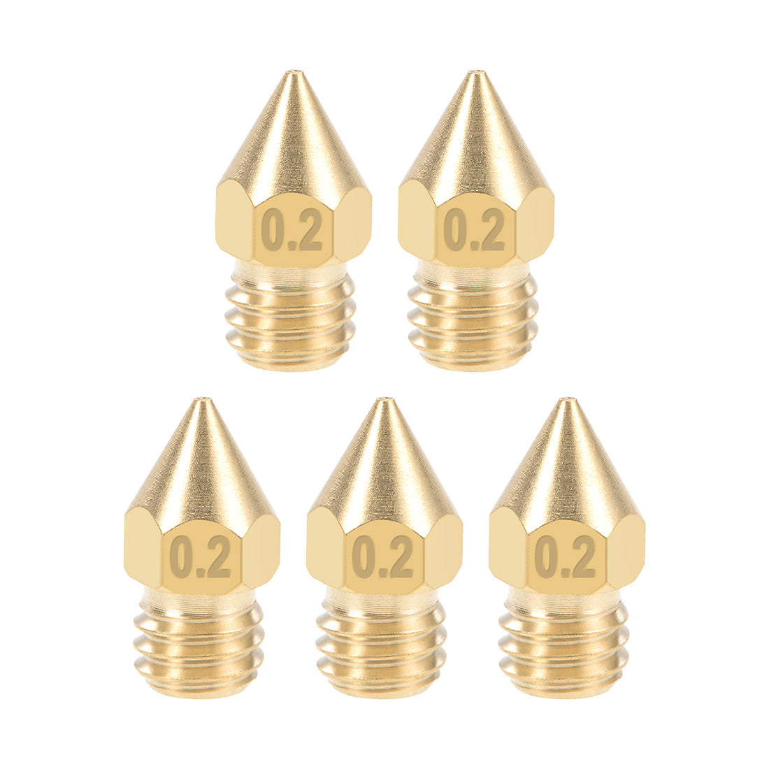 Harfington 3D Printer Nozzles Head, for MK8 Extruder Print, Brass