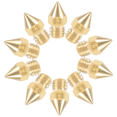 Harfington 3D Printer Nozzle Head Thread for MK10 1.75mm Extruder Print