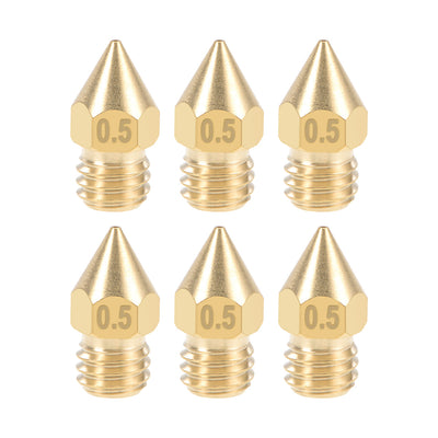 Harfington 3D Printer Nozzle Head Thread Replacement for MK8 1.75mm Extruder Print