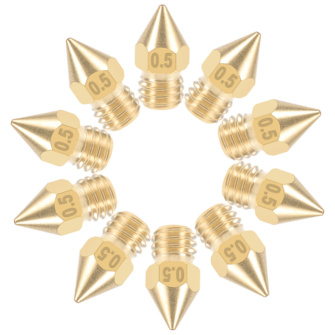 Harfington 3D Printer Nozzle Head Thread for MK10 1.75mm Extruder Print