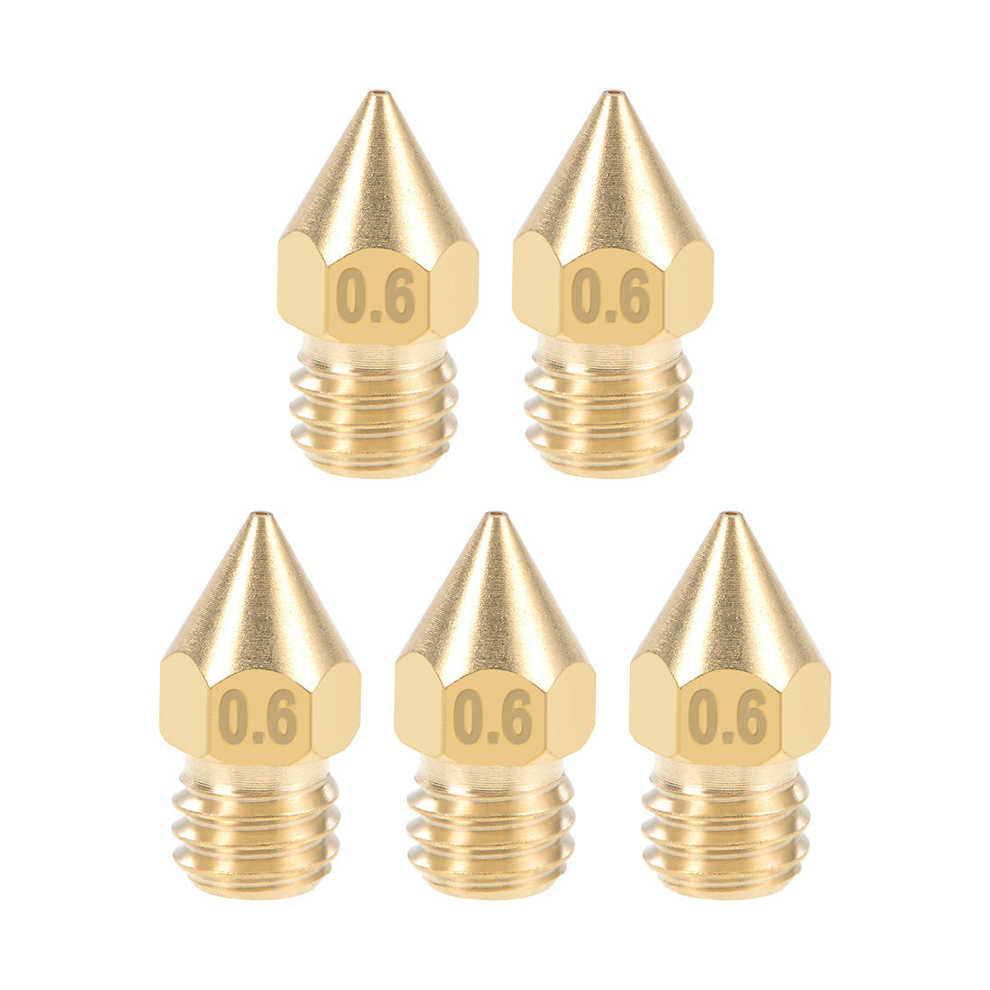 Harfington 3D Printer Nozzles Head, for MK8 Extruder Print, Brass