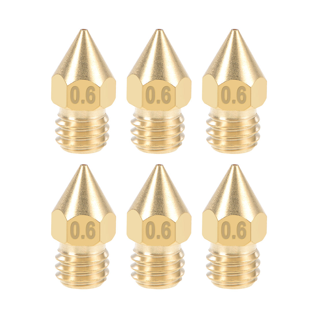 Harfington 3D Printer Nozzle Head Thread Replacement for MK8 1.75mm Extruder Print