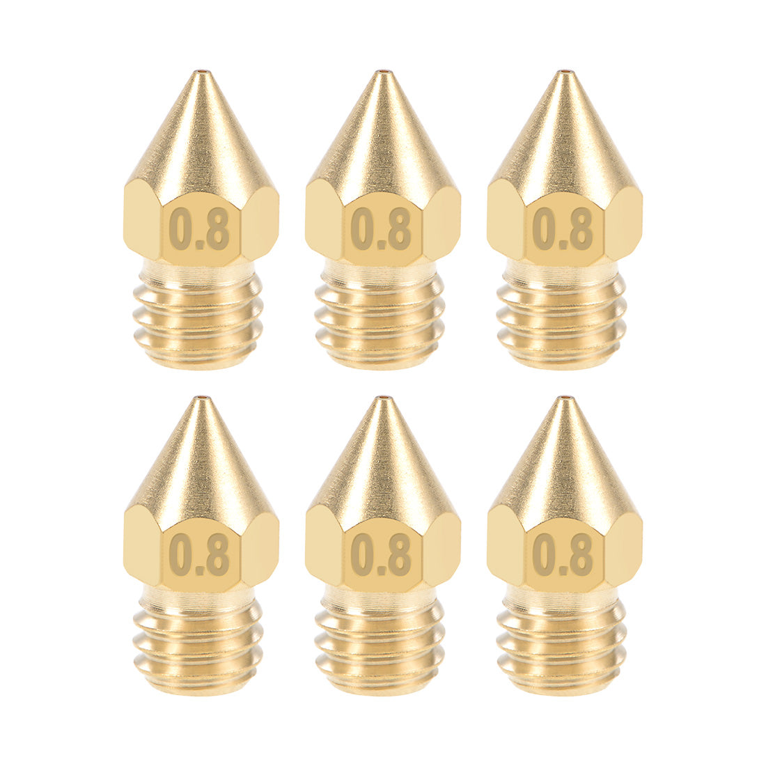 Harfington 3D Printer Nozzle Head Thread Replacement for MK8 1.75mm Extruder Print