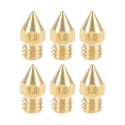 Harfington 3D Printer Nozzle Head Thread Replacement for MK8 1.75mm Extruder Print