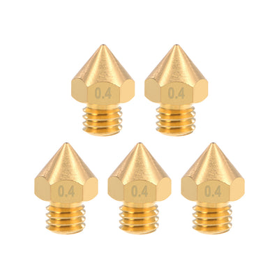 Harfington 3D Printer Nozzles Head, for MK8 Extruder Print, Brass