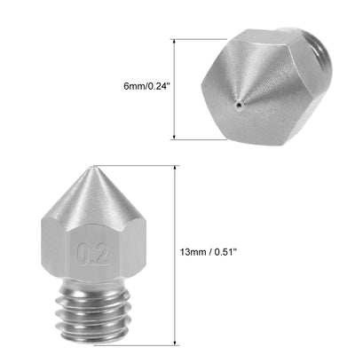 Harfington 3D Printer Nozzle Head Thread for MK8 1.75mm Extruder Print