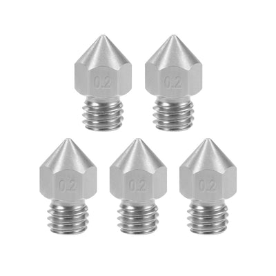 Harfington 3D Printer Nozzles Head Thread Replacement for MK8 1.75mm Extruder Print