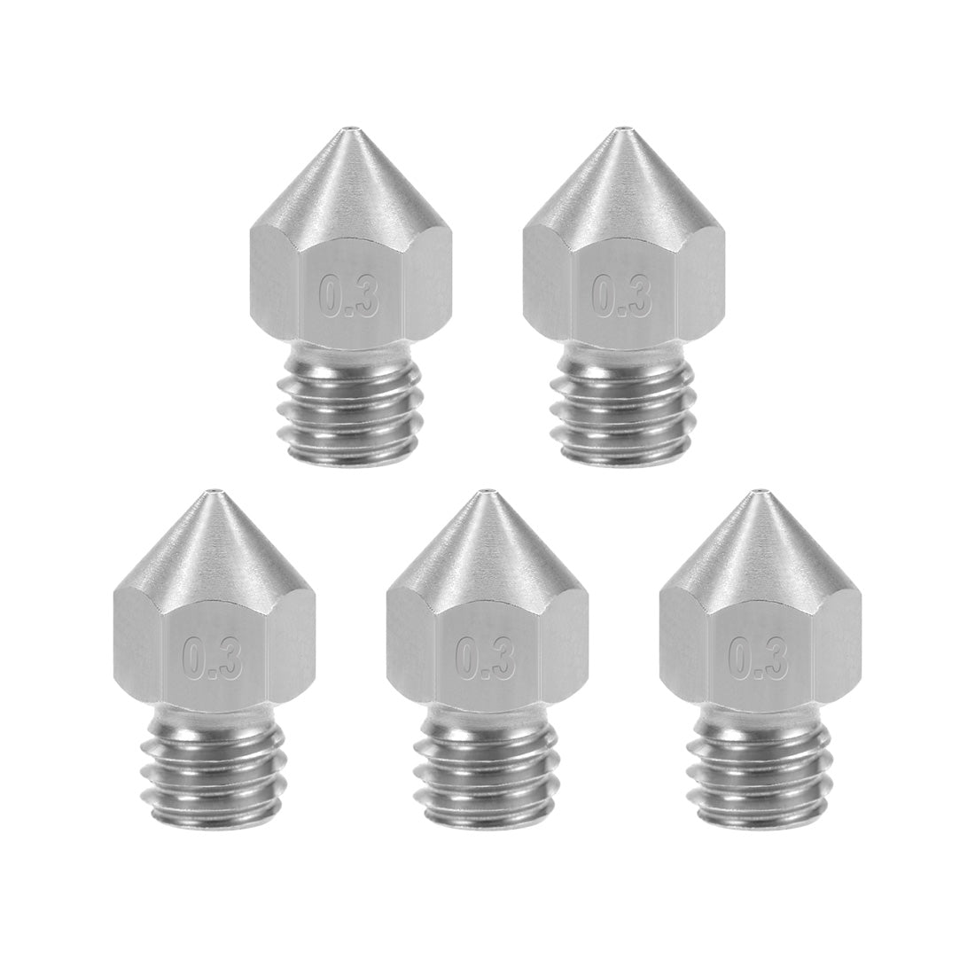 Harfington 3D Printer Nozzles Head Thread Replacement for MK8 1.75mm Extruder Print