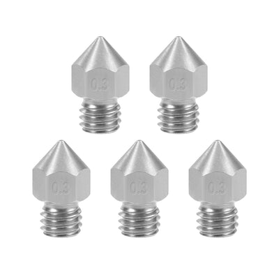Harfington 3D Printer Nozzles Head Thread Replacement for MK8 1.75mm Extruder Print