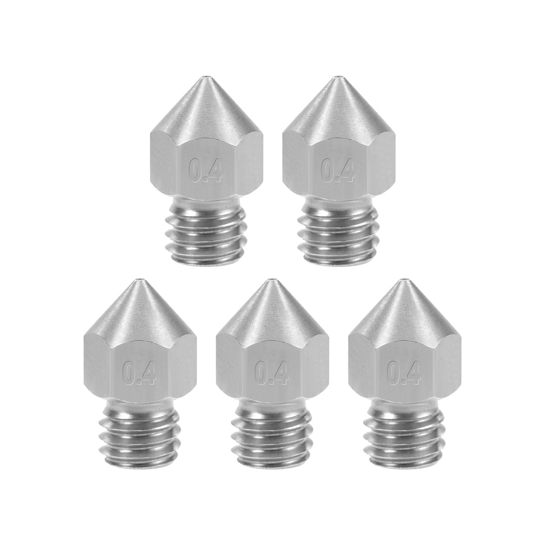 Harfington 3D Printer Nozzles Head Thread Replacement for MK8 1.75mm Extruder Print