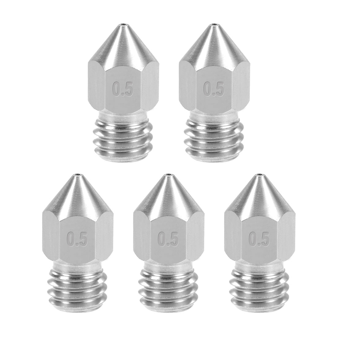 Harfington 3D Printer Nozzles Head Thread Replacement for MK8 1.75mm Extruder Print
