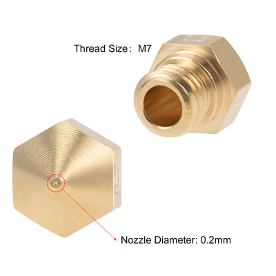 Harfington 3D Printer Nozzle Head Thread for MK10 1.75mm Extruder Print