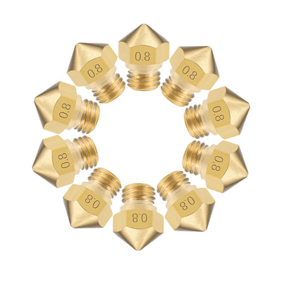 Harfington 3D Printer Nozzle Head Thread for MK10 1.75mm Extruder Print