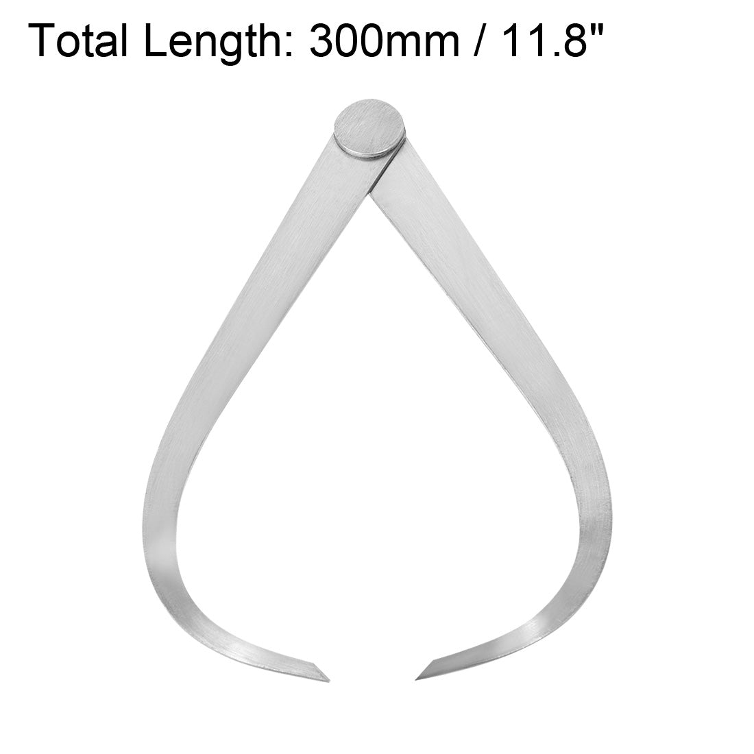 Harfington Inside Outside Calipers 300mm Firm Joint Stainless Steel Measuring Tool Caliper 1 Set