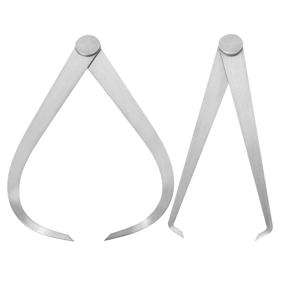 Harfington Inside Outside Calipers 300mm Firm Joint Stainless Steel Measuring Tool Caliper 1 Set