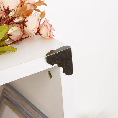 Harfington 16pcs Box Corners Protector Bronze Tone Triangle Frame Box Furniture Protectors