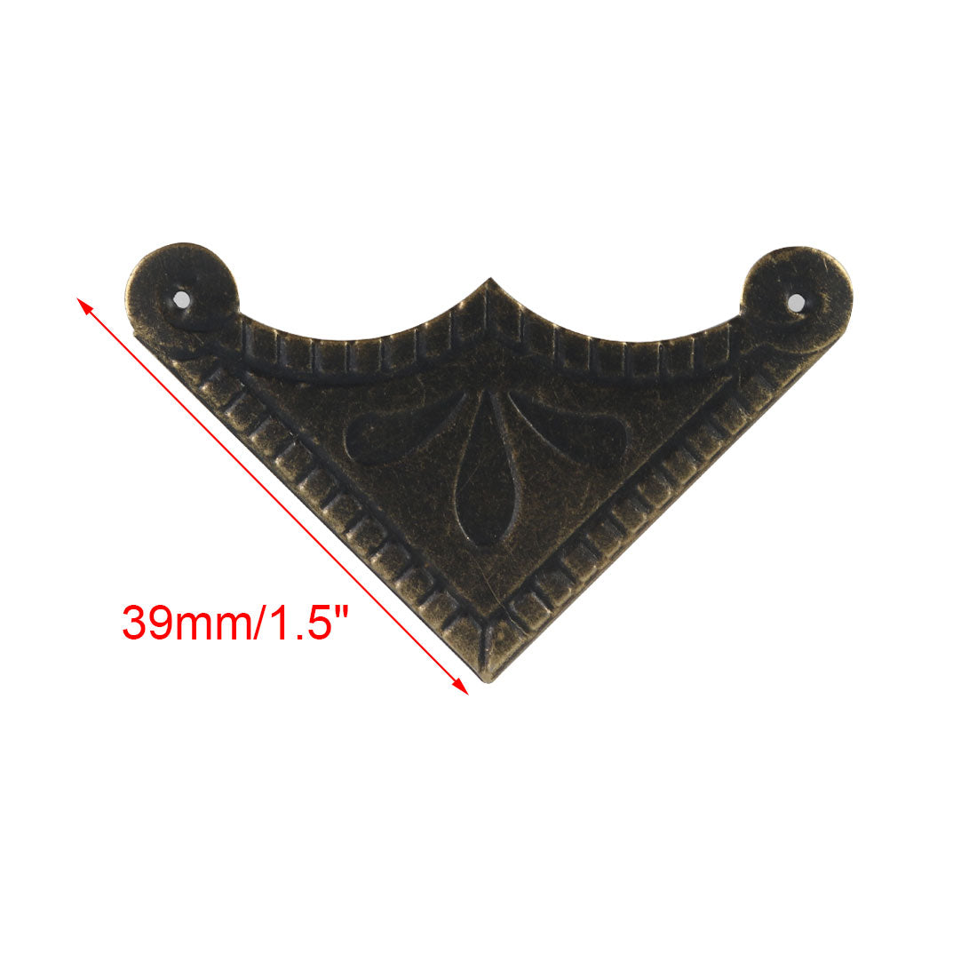 Harfington 12pcs Box Corners Protectors Vintage Guard Edge Cover Furniture Legs Protector