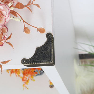 Harfington 12pcs Box Corners Protectors Vintage Guard Edge Cover Furniture Legs Protector