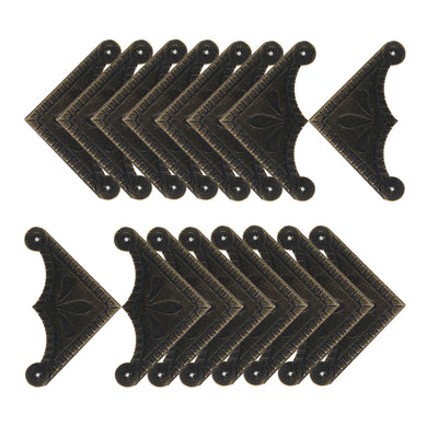 Harfington 16pcs Box Corner Protectors Vintage Guard Edge Cover Furniture Legs Protector