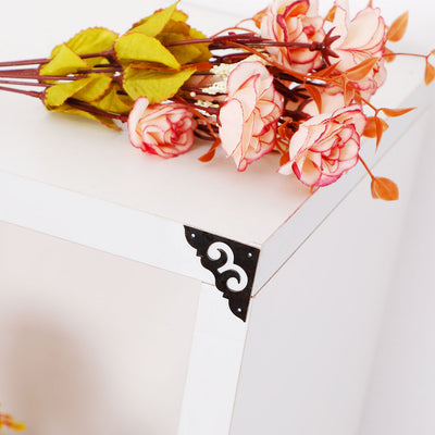 Harfington 16pcs Box Corner Protector Bronze Tone Guard Edge Cover Desk Box Corner Decor