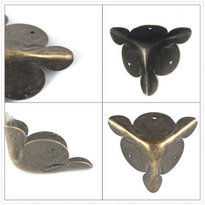 Harfington 16pcs Box Corner Protectors Vintage Triangle Frame Furniture Protector