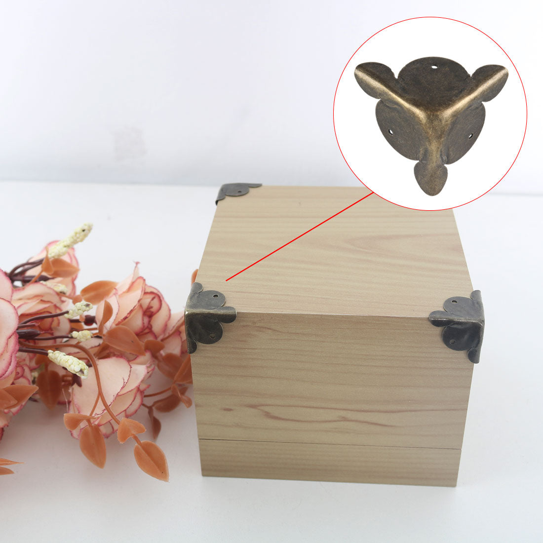 Harfington 16pcs Box Corner Protectors Vintage Triangle Frame Furniture Protector