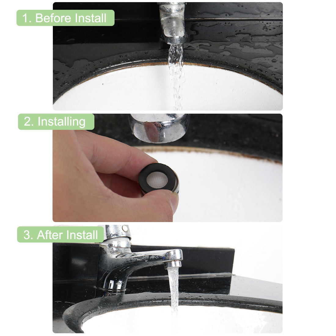 Harfington 18mm Faucet Aerator Universal Male Faucet Replacement Water Filter Adapters