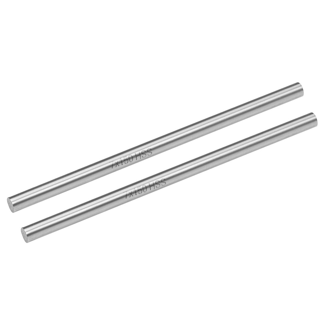Harfington HSS Lathe Round Rod Solid Shaft Bar 150mm Length 2Pcs