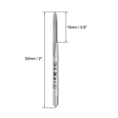 Harfington Machine Tap 4-40 UNC Thread 2B Class 3 Flutes High Speed Steel