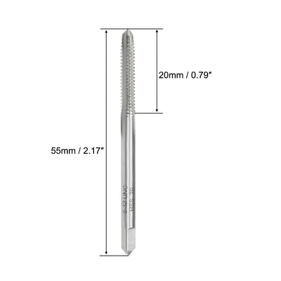 Harfington Machine Tap 6-32 UNC Thread 2B Class 3 Flutes High Speed Steel