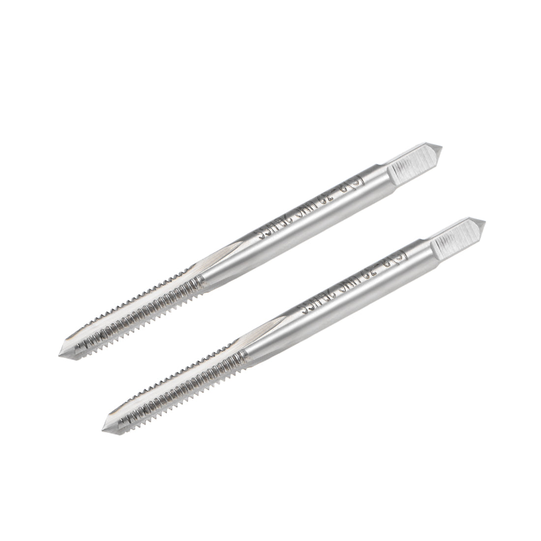 Harfington Machine Tap 8-32 UNC Thread 2B Class 3 Flutes High Speed Steel 2pcs