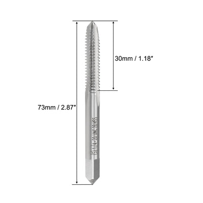 Harfington Machine Tap 1/4-20 UNC Thread 2B Class 3 Flutes High Speed Steel 2pcs