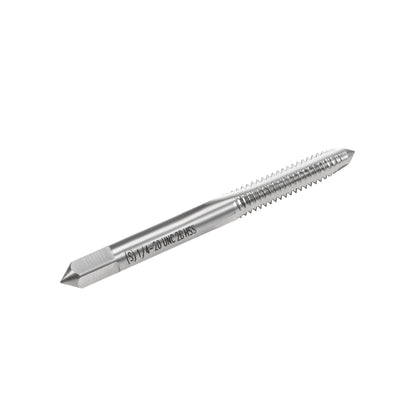 Harfington Machine Tap 1/4-20 UNC Thread 2B Class 3 Flutes High Speed Steel 2pcs