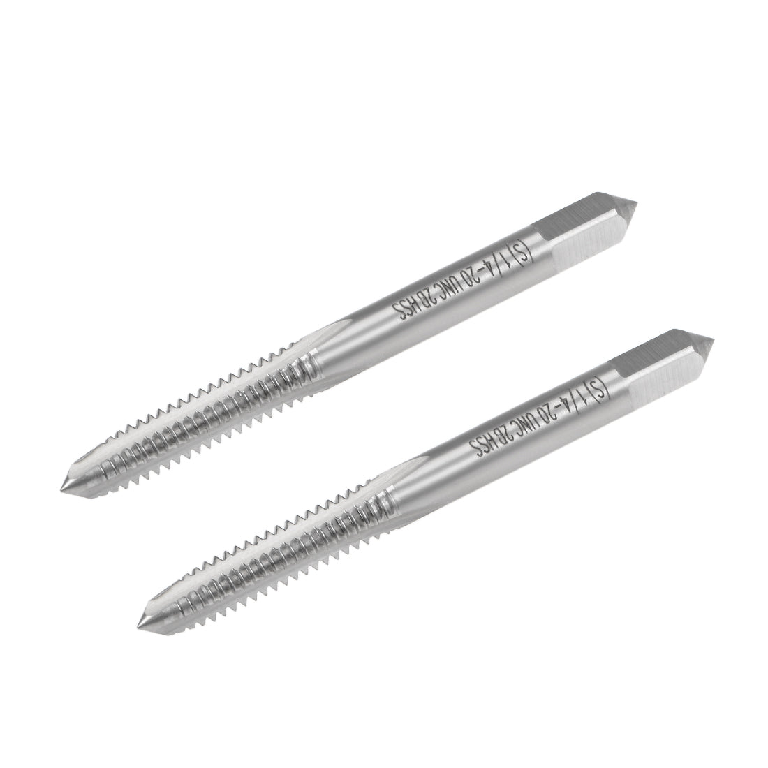 Harfington Machine Tap 1/4-20 UNC Thread 2B Class 3 Flutes High Speed Steel 2pcs