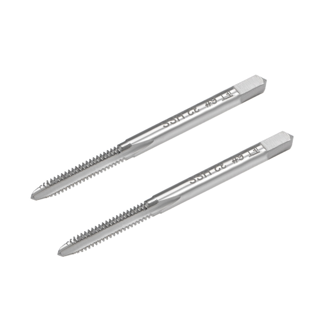 Harfington Machine Tap 6-32UNC Thread 2B Class 3 Flutes High Speed Steel 2pcs