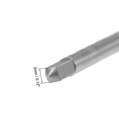 Harfington Machine Tap 6-32 UNC Thread 2B Class 3 Flutes High Speed Steel 3pcs