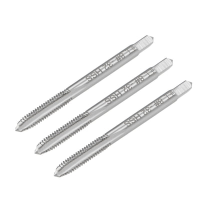 Harfington Machine Tap 8-32 UNC Thread 2B Class 3 Flutes High Speed Steel 3pcs