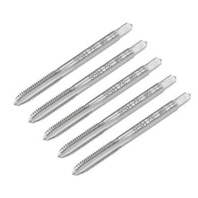 Harfington Machine Tap 8-32 UNC Thread 2B Class 3 Flutes High Speed Steel 5pcs