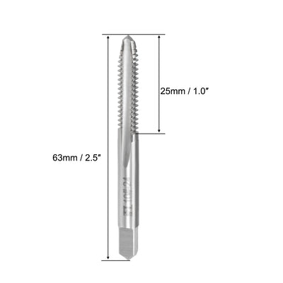 Harfington Machine Tap 10-24UNC Thread 2B Class 3 Flutes High Speed Steel 2pcs