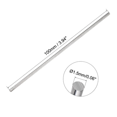 Harfington Tungsten Steel Lathe Round Rod 100mm Length