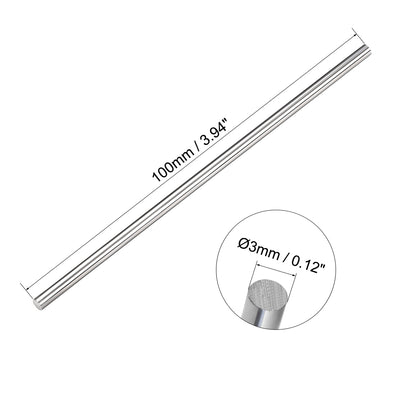 Harfington Tungsten Steel Lathe Round Rod 100mm Length