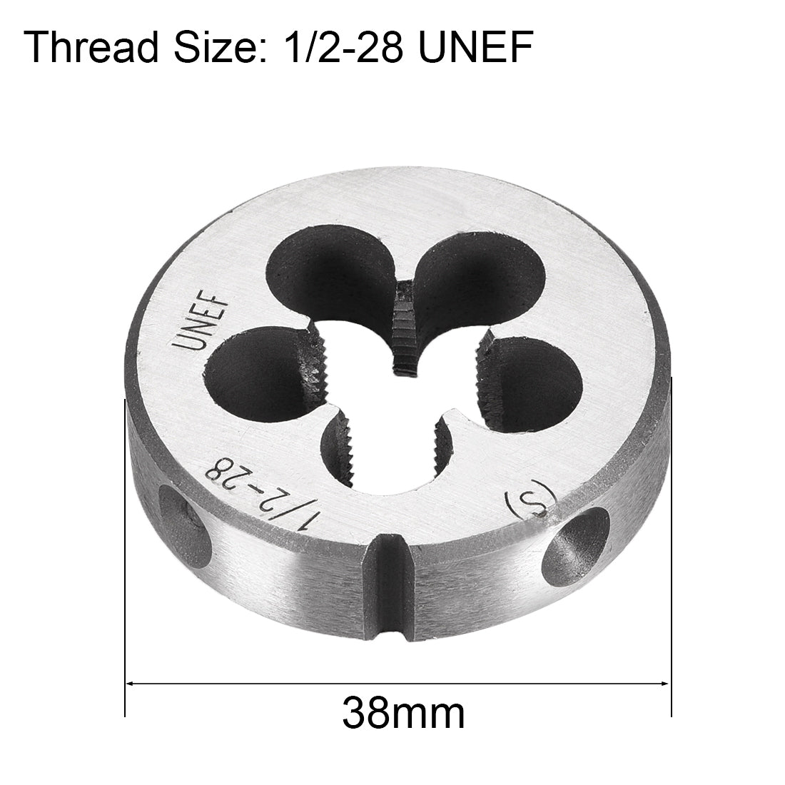 Harfington 1/2-28 UNEF Round Dies Machine Thread Threading Dies 1.5" OD Tool Steel