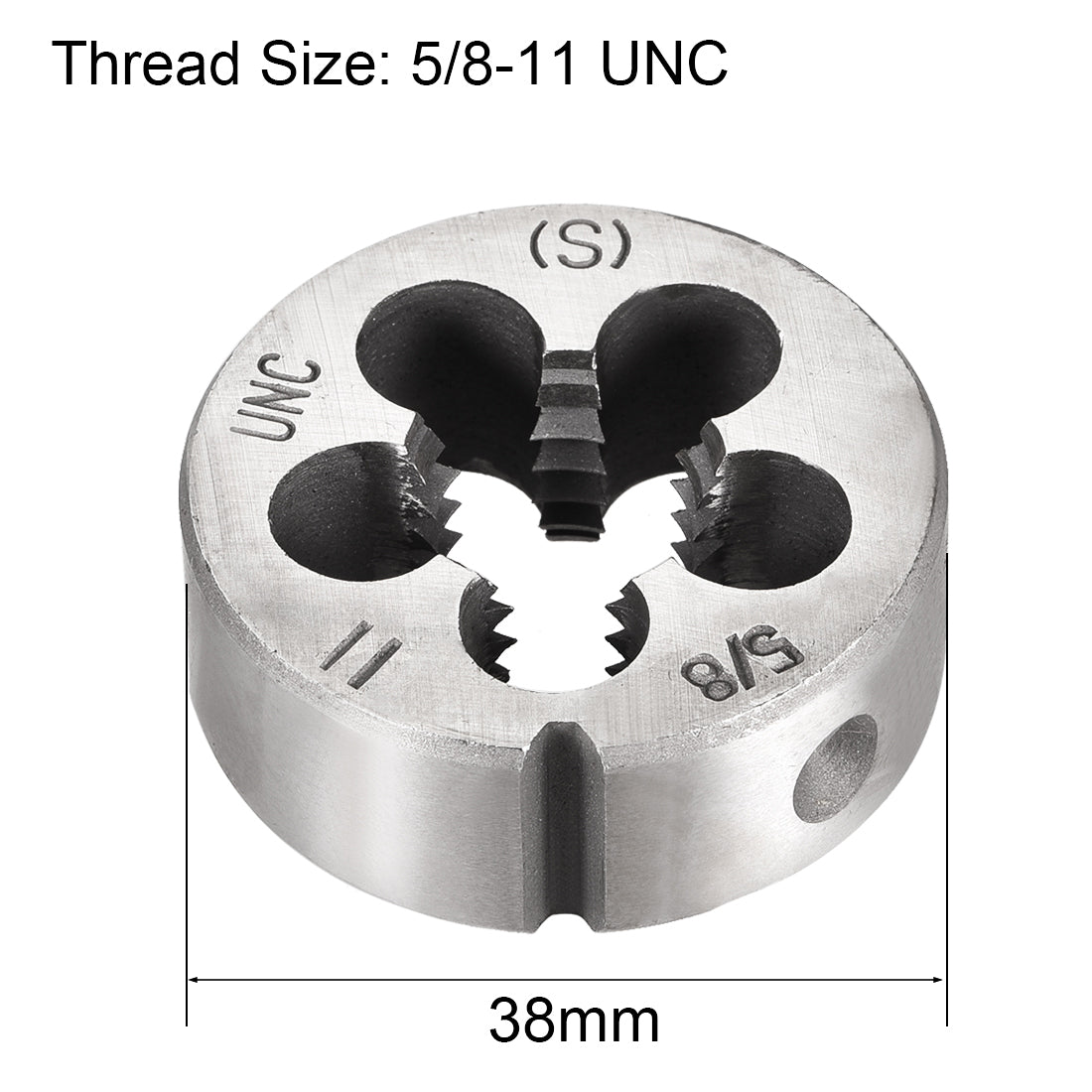 Harfington 5/8-11 UNC Round Dies Machine Thread Threading Dies 1.5" OD Tool Steel