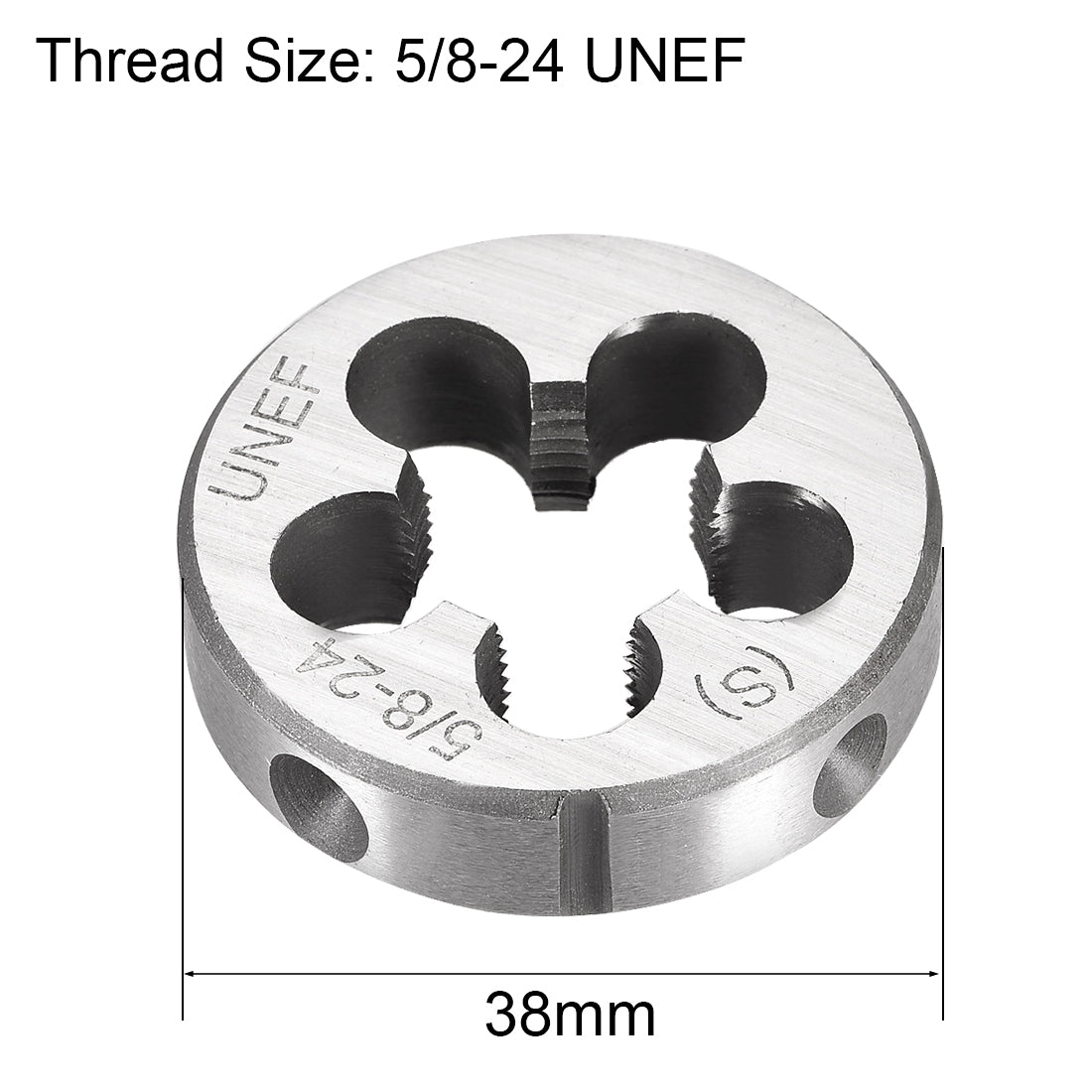 Harfington 5/8-24 UNEF Round Dies Machine Thread Threading Dies 1.5" OD Tool Steel