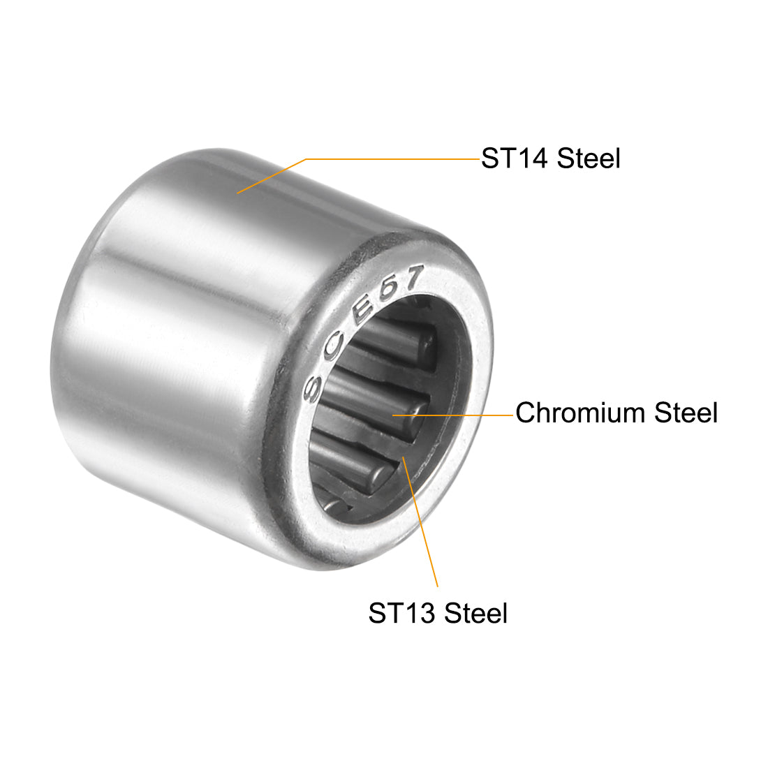 Harfington Needle Roller Bearings, Open End Stamping Steel Drawn Cup Inch