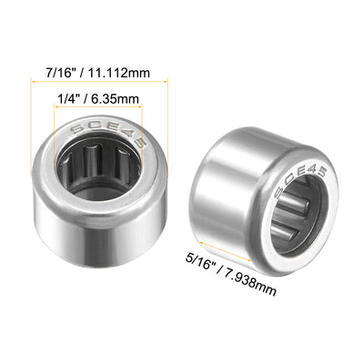 Harfington Needle Roller Bearings, Open End Stamping Steel Drawn Cup Inch