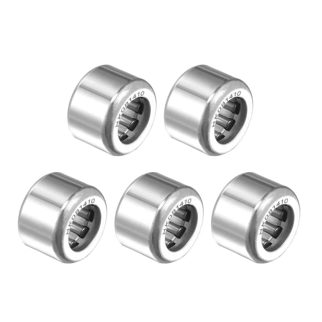 uxcell Uxcell HK Series Needle Roller Bearings, Stamping Steel Drawn Cup Metric