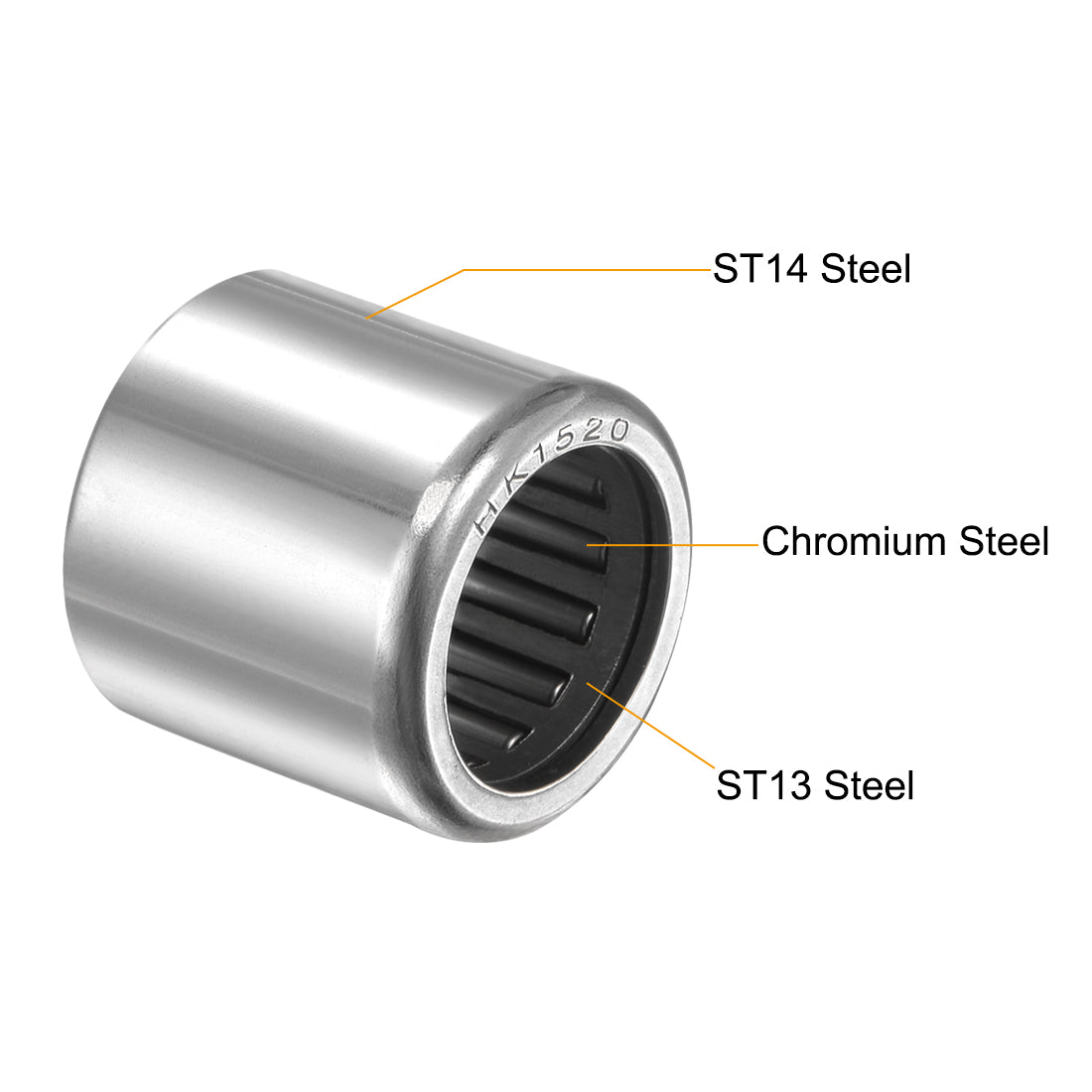 Harfington Needle Roller Bearings, Open End, Stamping Steel Drawn Cup Metric
