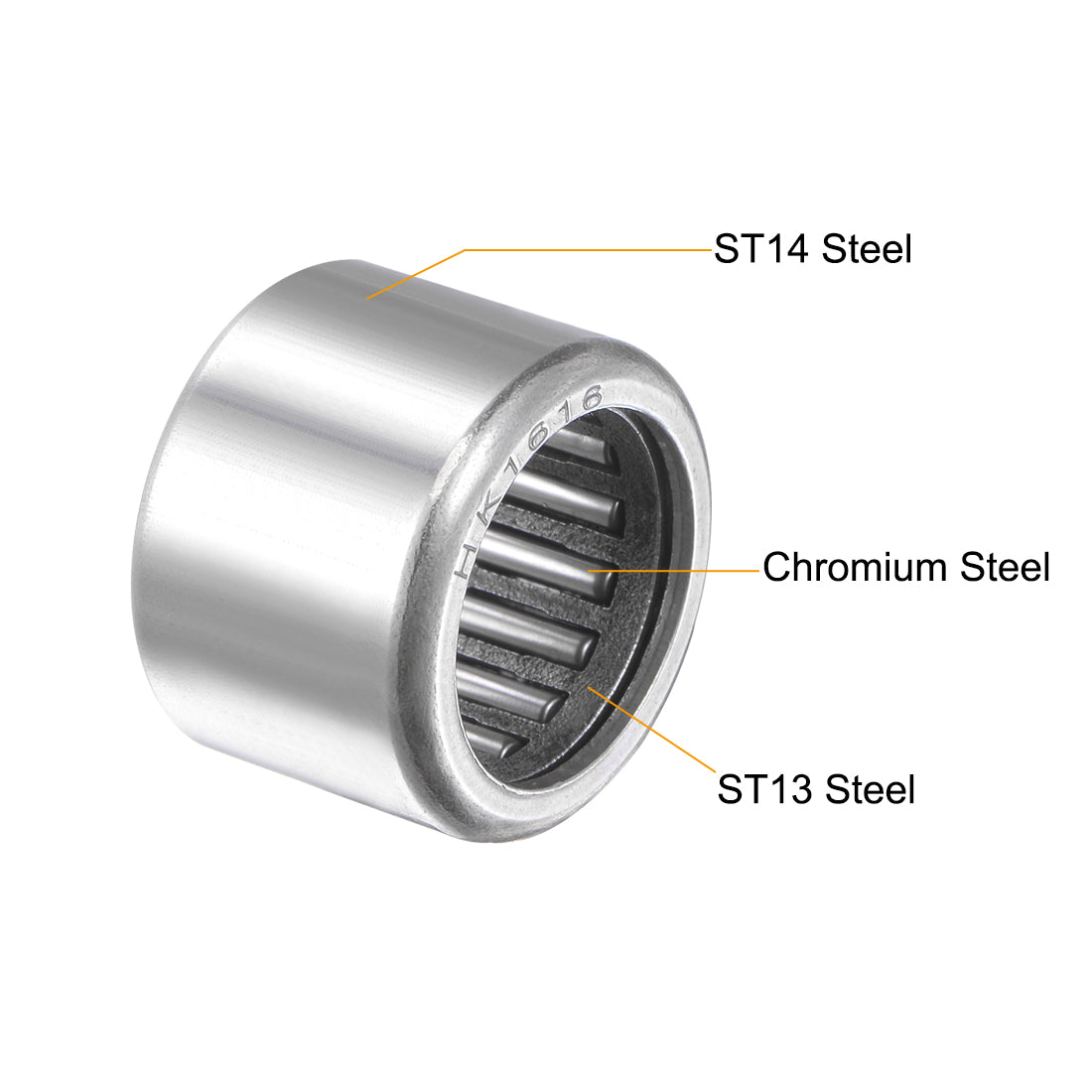 Harfington Needle Roller Bearings, Open End Stamping Steel Drawn Cup, Metric